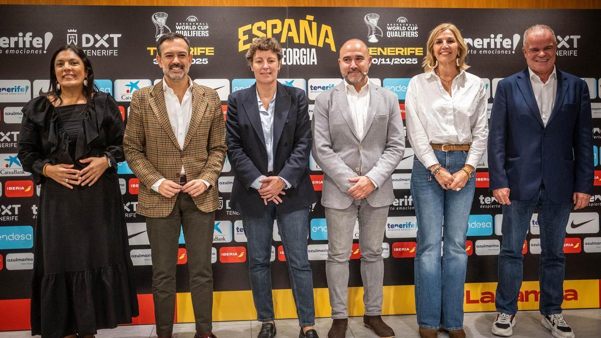 Presentación del partido de baloncesto entre España y Georgia