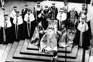 Cerimònia de coronació de la reina Isabel II el 1953.
