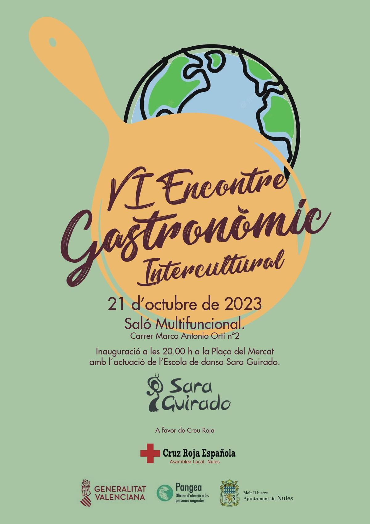 Cartel del VI Encontre Gastronòmic Intercultural.