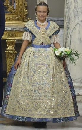 El traje Azul Lavender de Marina