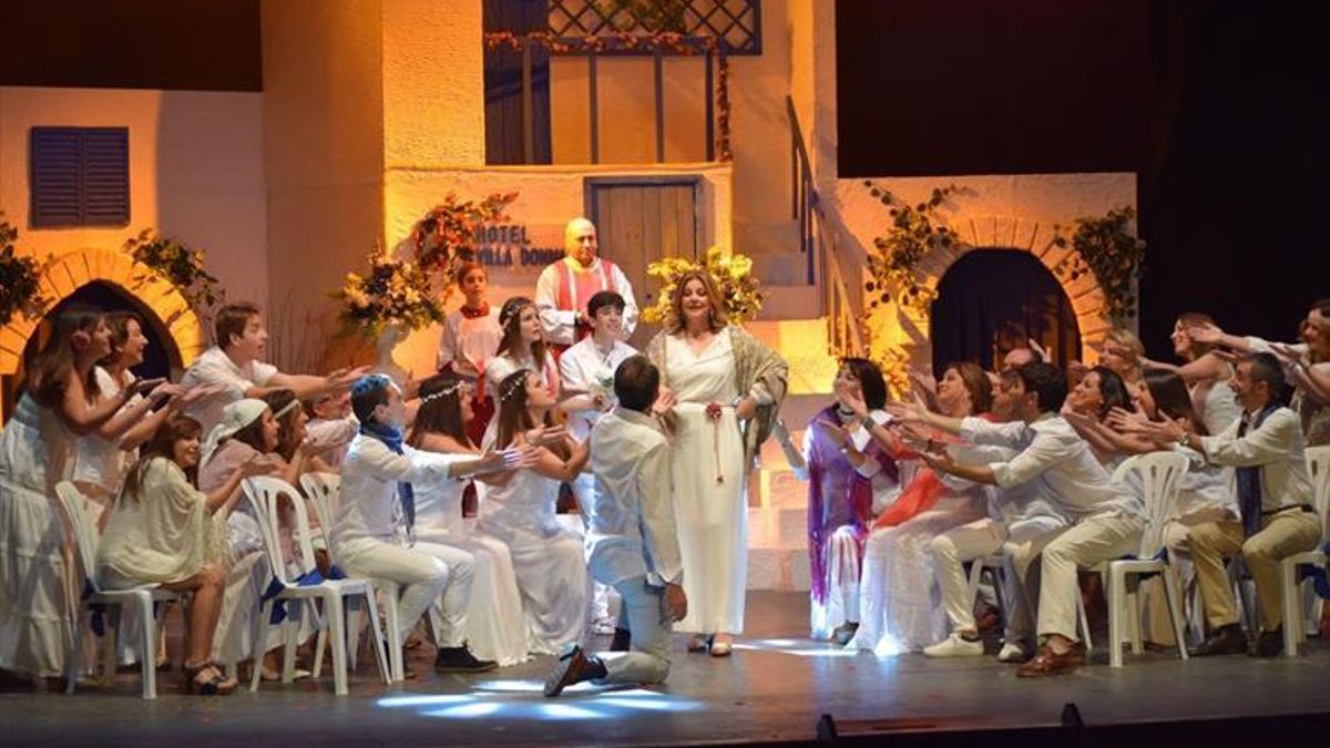 Un momento del musical 'Mamma mía!'