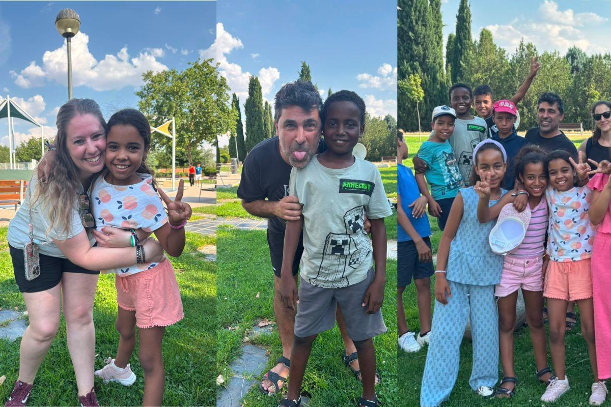 A la izquierda de la imagen Chaia, en el centro Salemn y a la derecha, la que está en el centro de las niñas, Liha