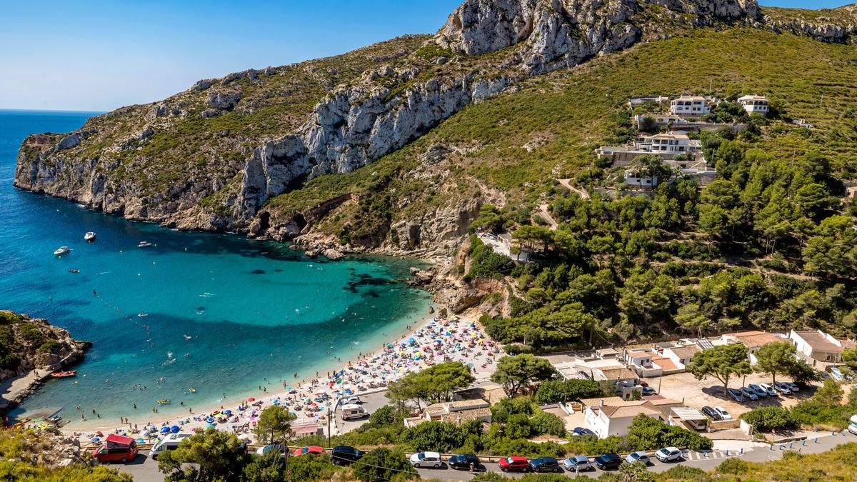 La cala de la Granadella de Xàbia.