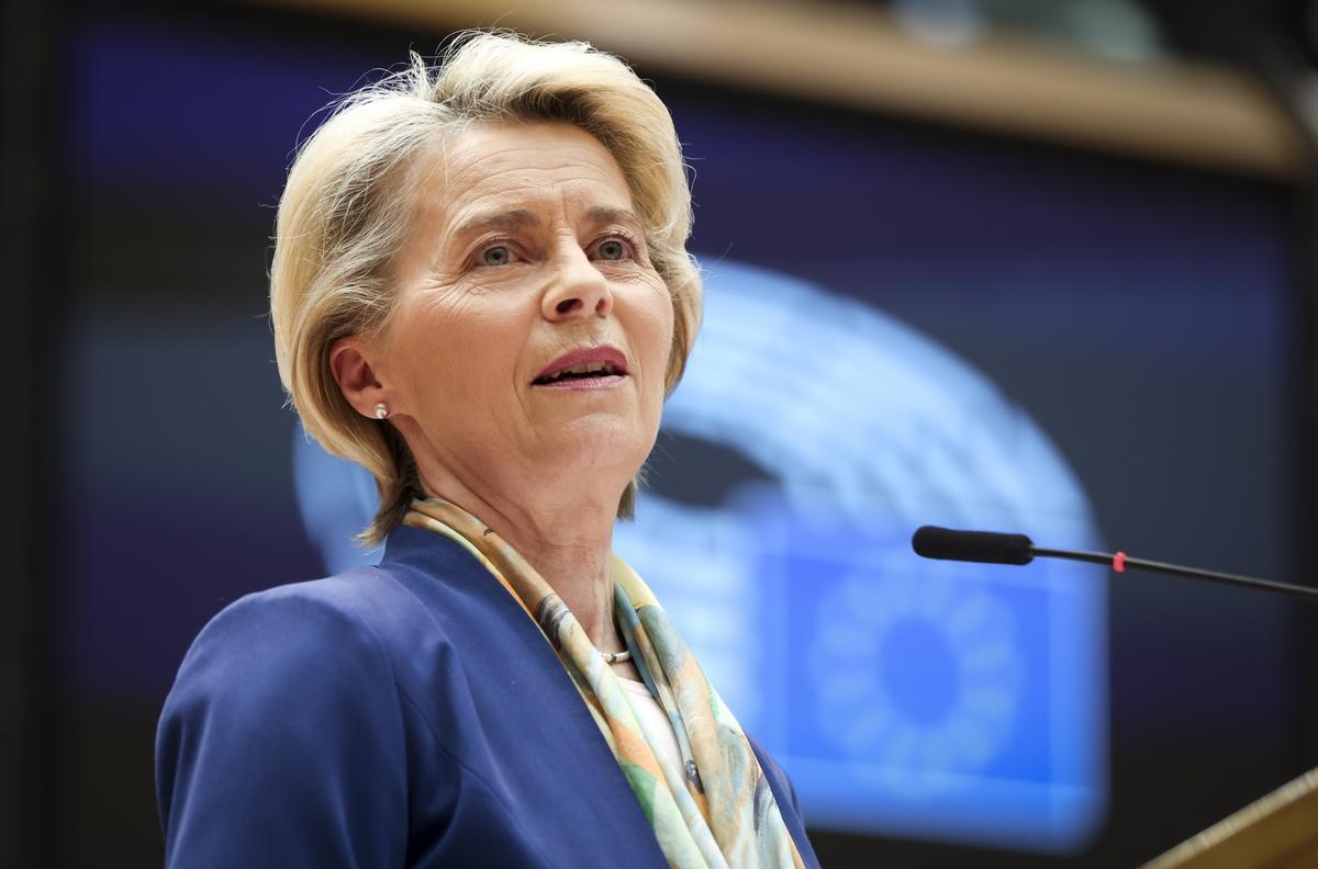 La presidenta de la Comisión Europea, Ursula von der Leyen. 