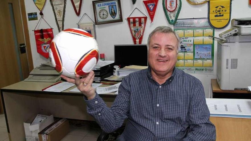 José Luis Cachaldora, exdelegado de la federación de fútbol en Ourense. // Iñaki Osorio