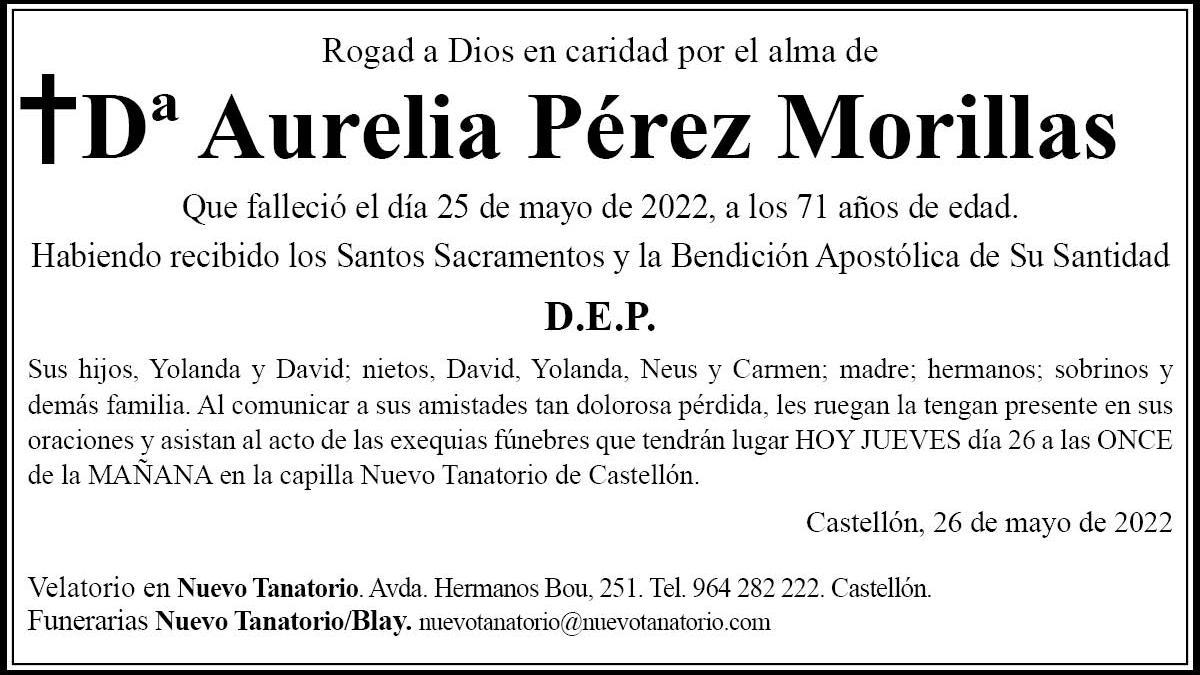 Dª Aurelia Pérez Morillas