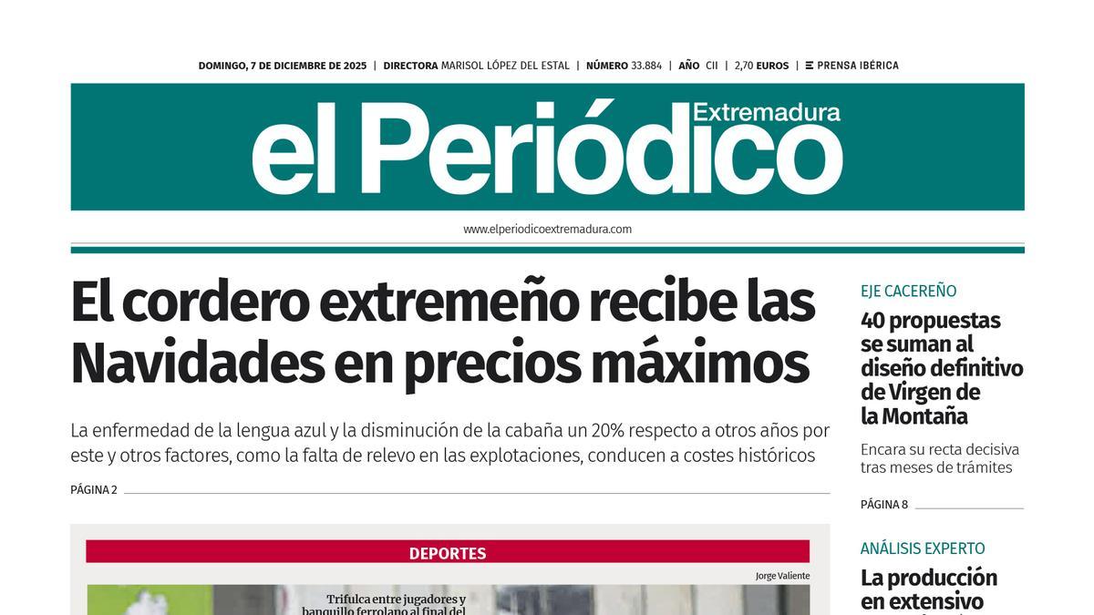 Consulta la portada correspondiente al día 7 de diciembre de 2025