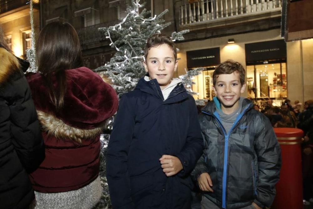 Encendido del alumbrado navideño en Vigo