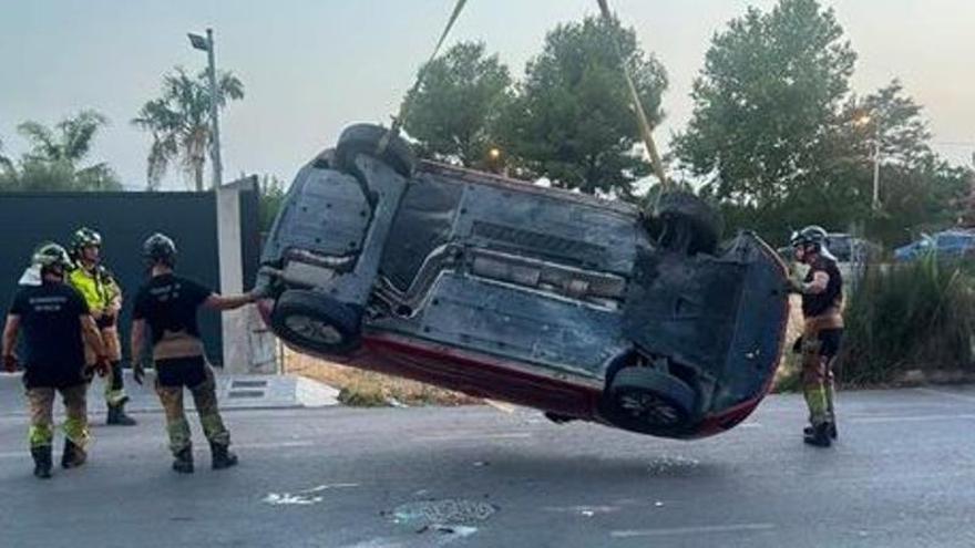 Se estrella cuando conducía borracha por el Camino de Los Garres en Murcia