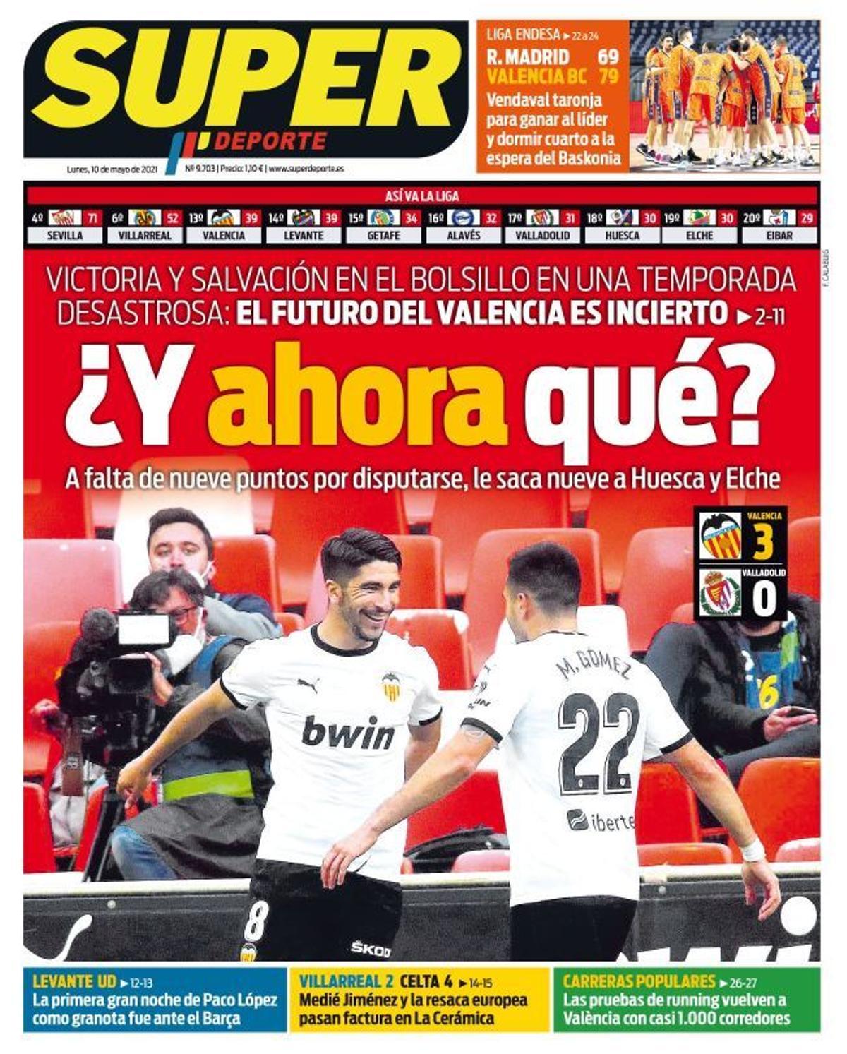 Esta es la portada de SUPER de este lunes 10 de mayo