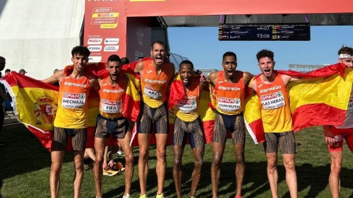 L’equip masculí espanyol es corona campió d’Europa de cros.