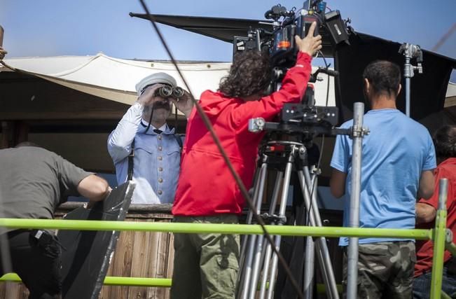 Rodaje en la antigua estación de jet-foil y el correillo La Palma