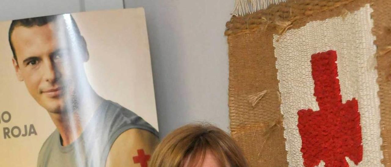 La presidenta de Cruz Roja en Langreo, Silvia Martínez.