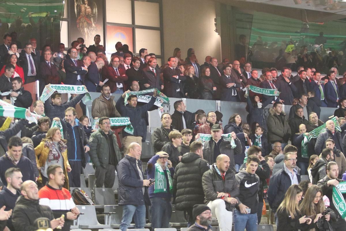 La afición blanquiverde en el Córdoba-Granada