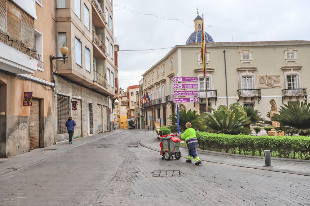 Segundo día de confinamiento en Orihuela