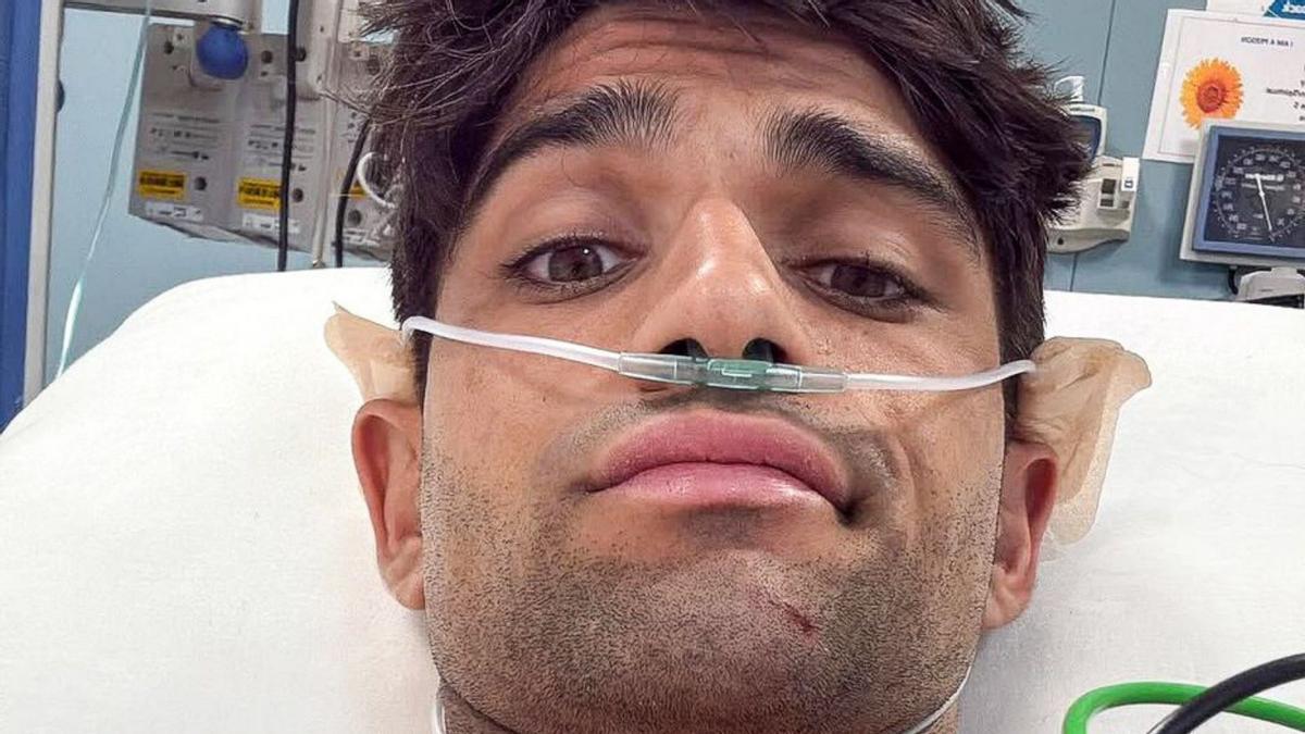 Jorge Martín, en el hospital General de Hamad, en Doha, Catar.