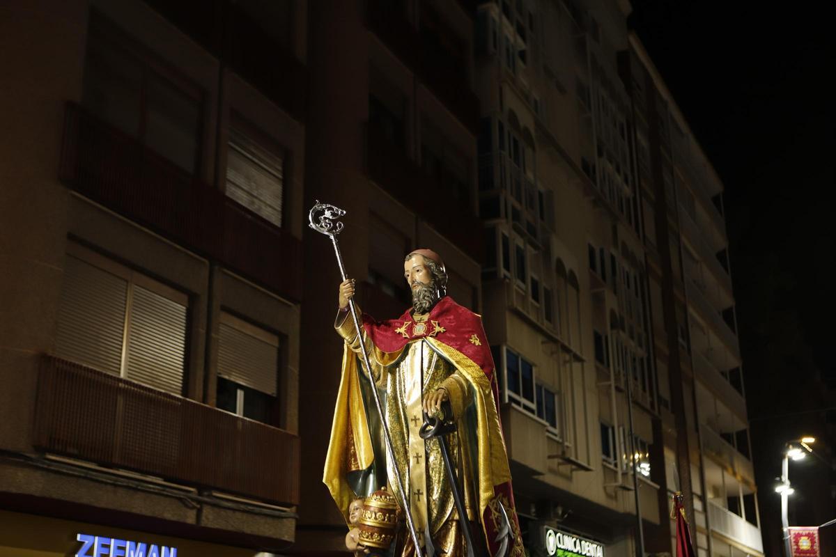 San Clemente, Patrón de Lorca, durante el desfile.