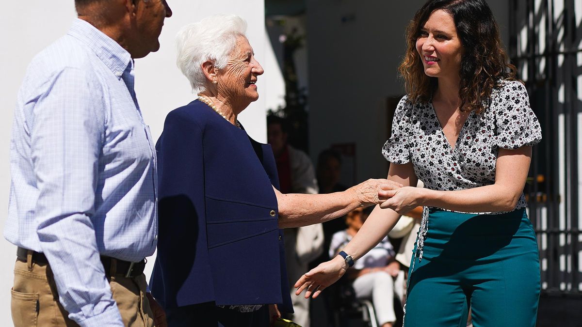 Isabel Díaz Ayuso durante su visita a Chile