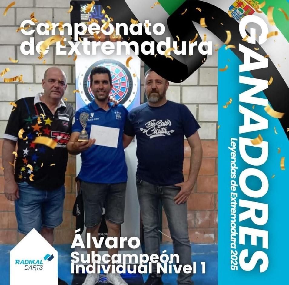 Estos los campeones y subcampeones de dardos del campeonato de Extremadura que se celebró en Valdesalor, en Cáceres