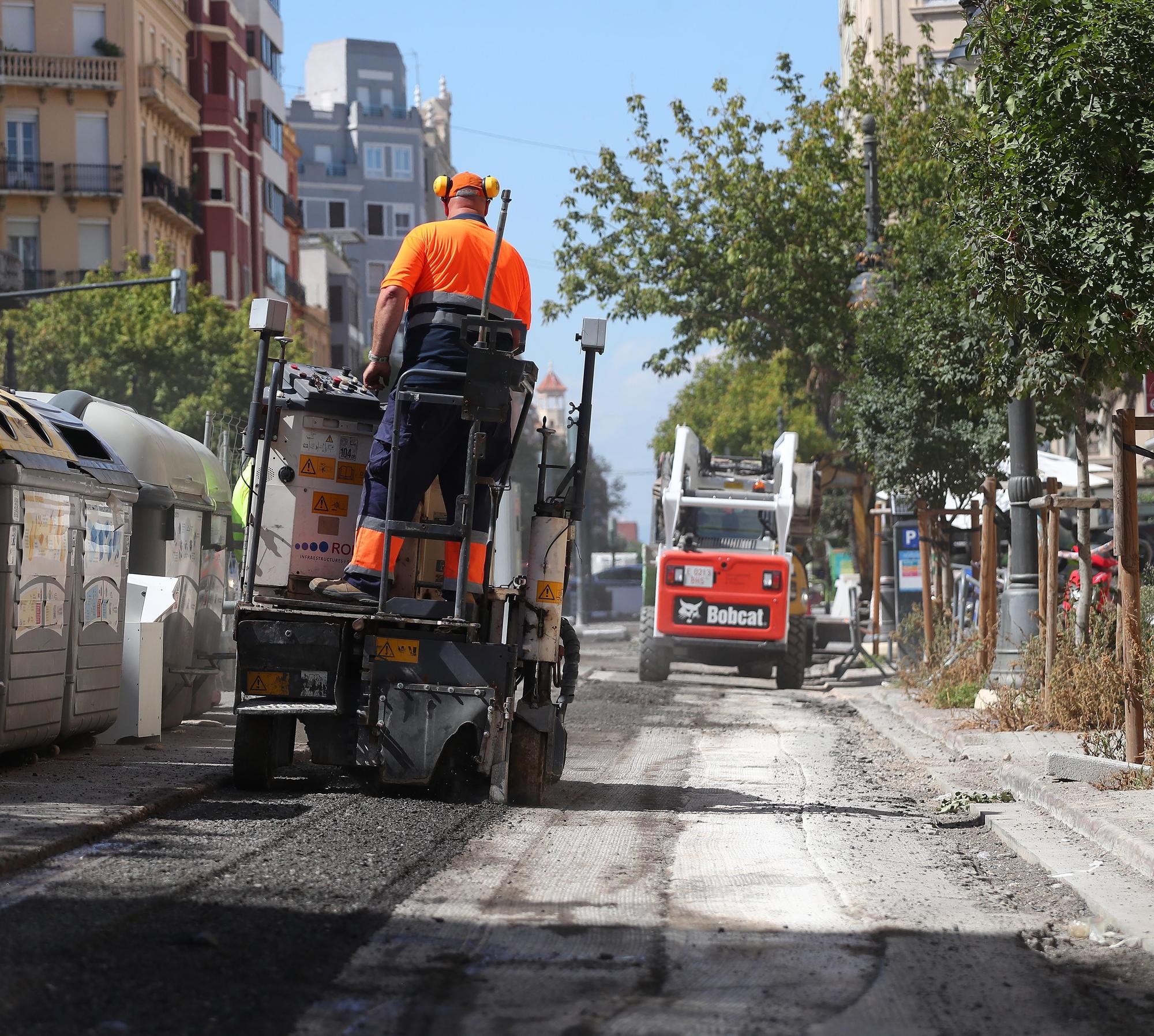 Así van las obras del carril bici de la Avenida del Cid