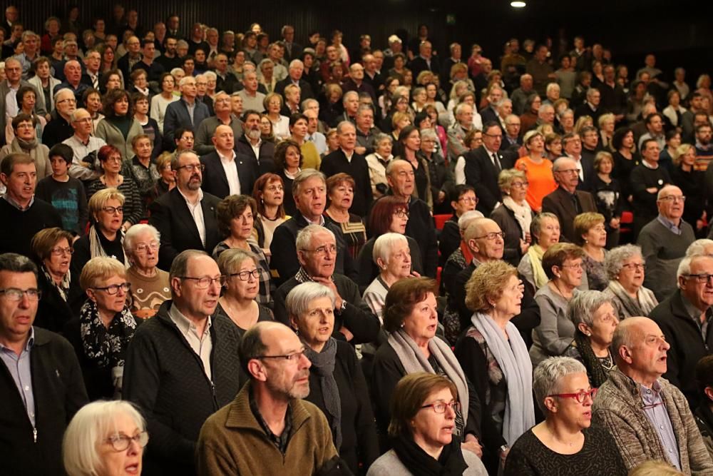 Els orfeons actuen conjuntament a Manresa