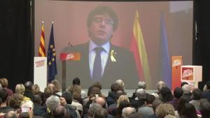 Missatge de Carles Puigdemont en defensa de l’escola catalana.