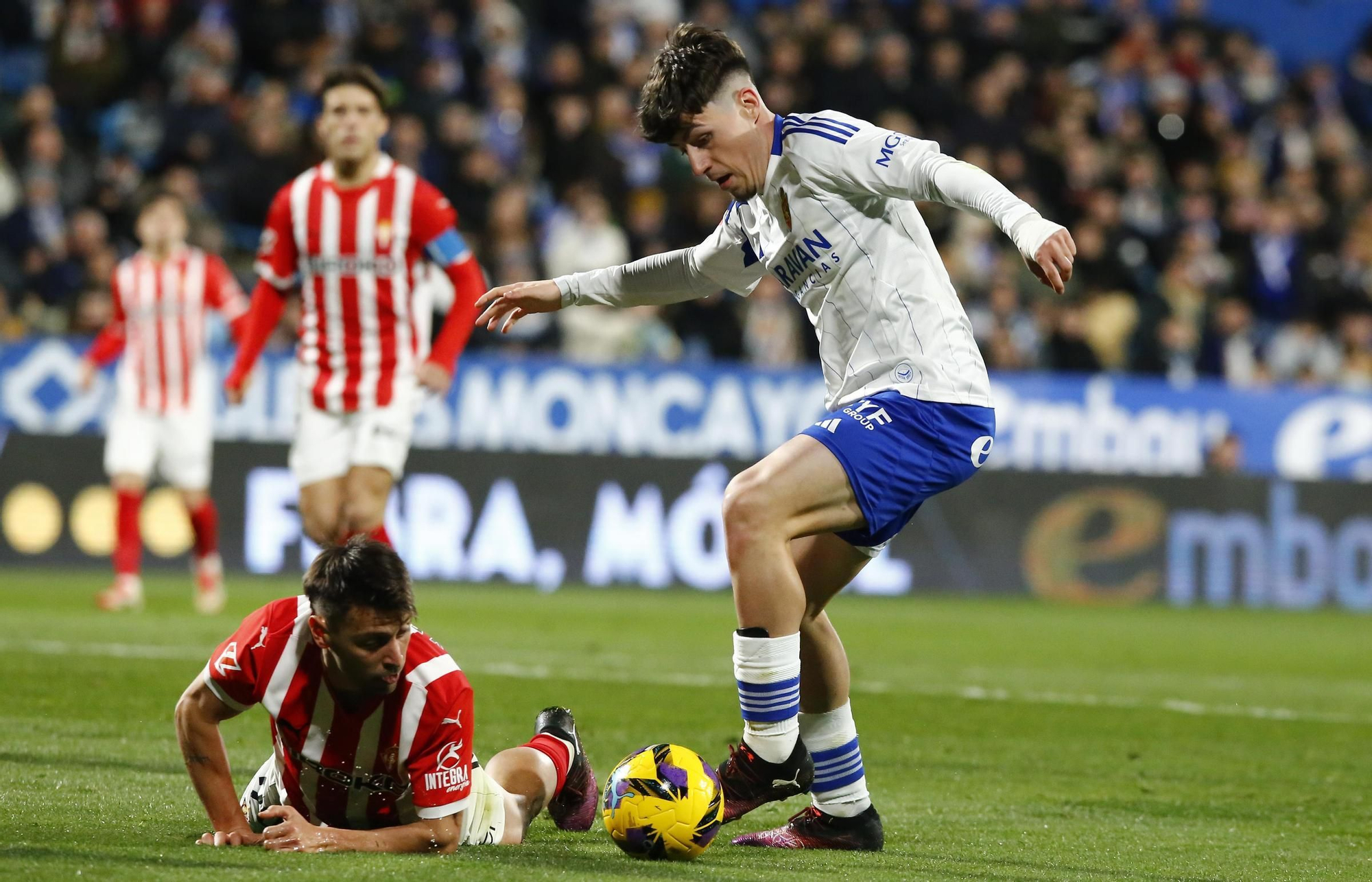 Así fue el partido entre el Sporting y el Zaragoza