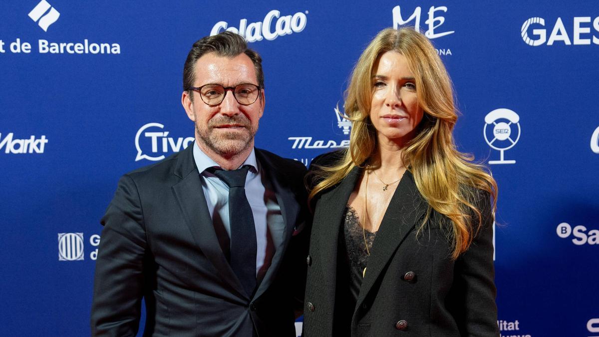 Primera edición de La Nit de la Ràdio organizado por SER Catalunya. Marc Ciria y esposa