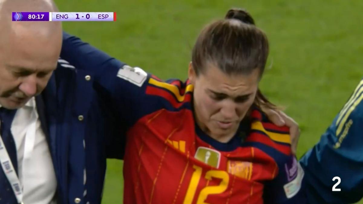 Patri Guijarro se retiró lesionada en Wembley
