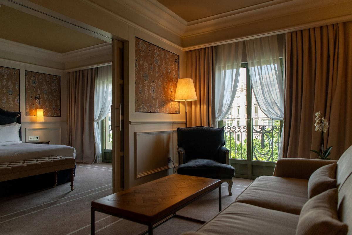 Habitación reformada del hotel Majestic. Barcelona, 11 de junio de 2026. Foto: Belén González