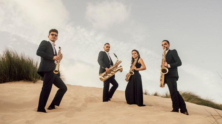 El Lítore Quartet amb els seus saxos | FOTOGRAFIA PROMOCIONAL
