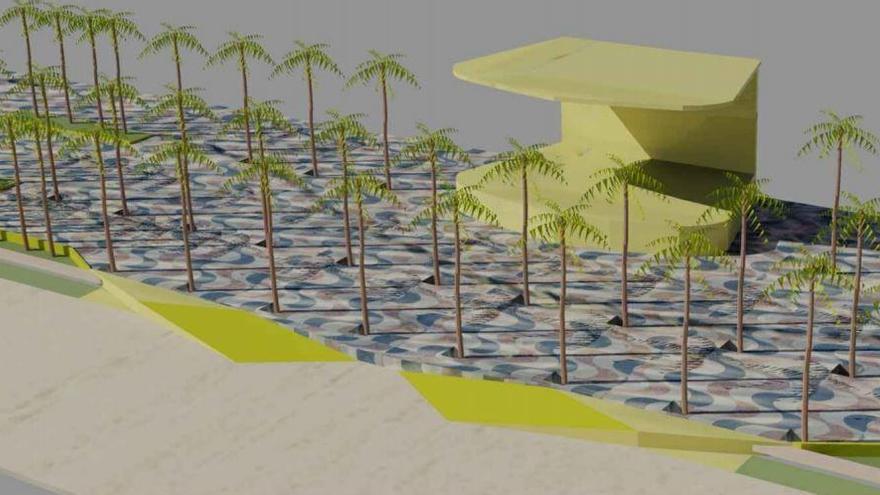 Recreación del proyecto para remodelar la fase de la Explanada que aún está pendiente