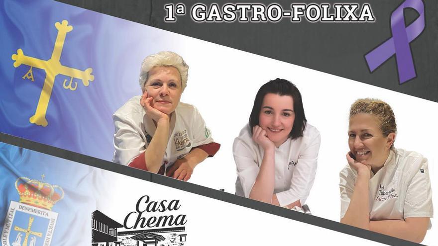 Tres cocineras impulsan en Oviedo la I Gastrofolixa de &quot;Muyeres con Remangu&quot; para el 8M