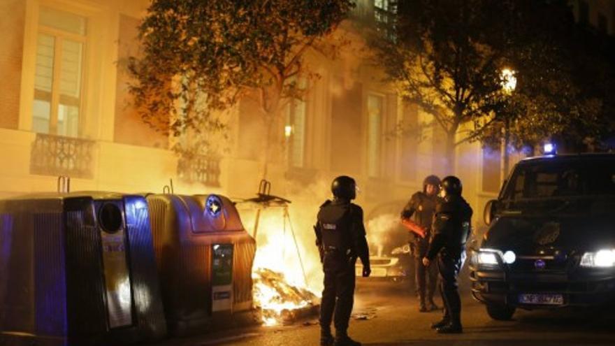 Incidentes en Madrid en la concentración de apoyo a Gamonal