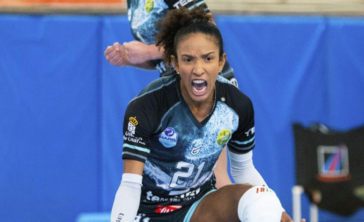 Yeisy Soto celebra un punto del Libby’s.