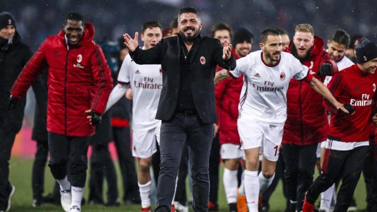 Gattuso, el líder de un Milan que quiere volver a ser grande