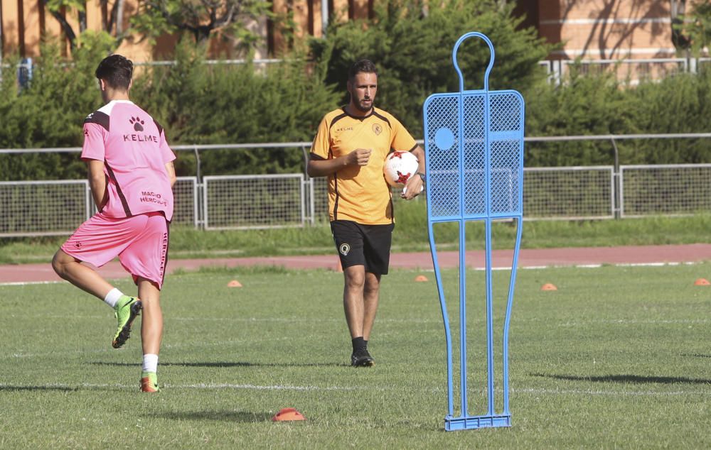 Primer entrenamiento de Lluís Planagumà