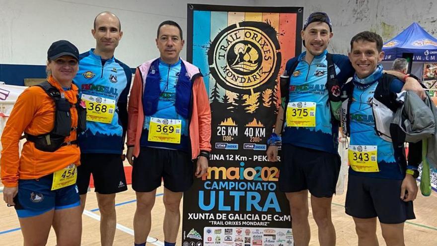 El Galaico termina segundo por equipos en el Trail 26K del Gallego Ultra de Mondariz
