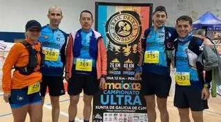 El Galaico termina segundo por equipos en el Trail 26K del Gallego Ultra de Mondariz