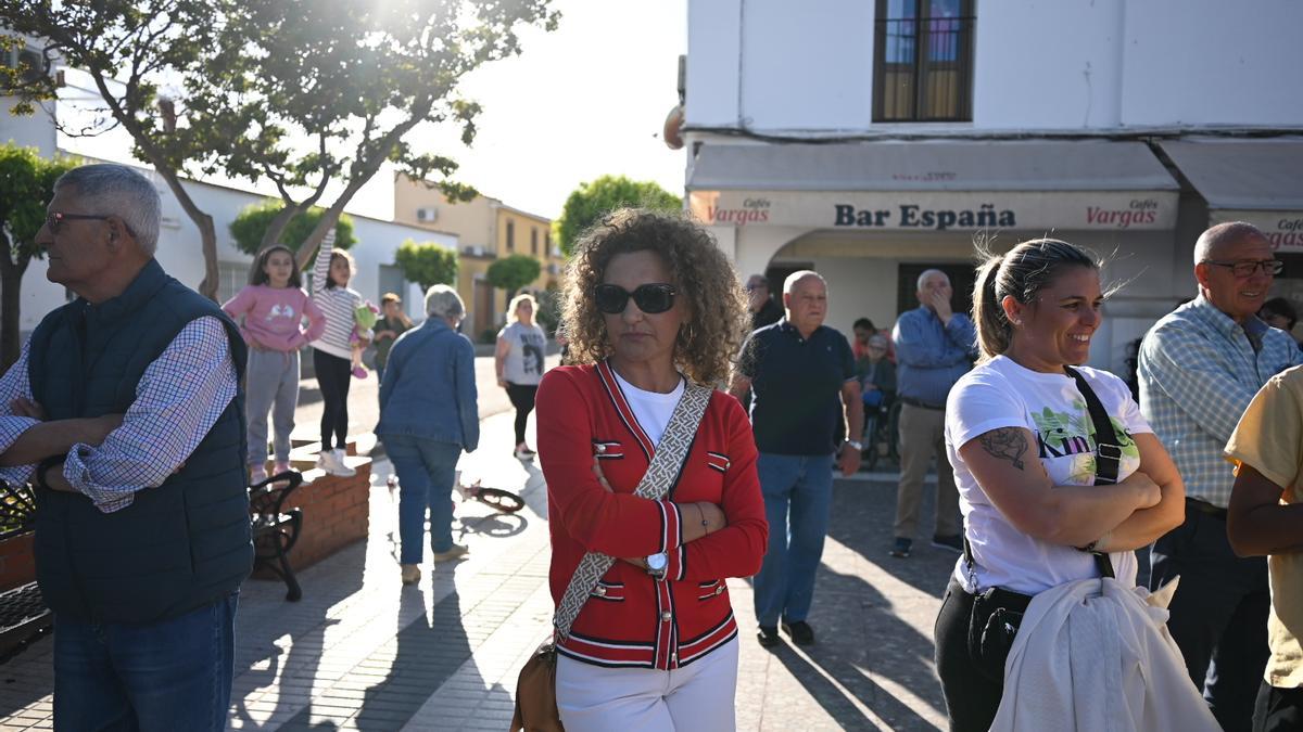 Nuria Romero, ayer, en la protesta.