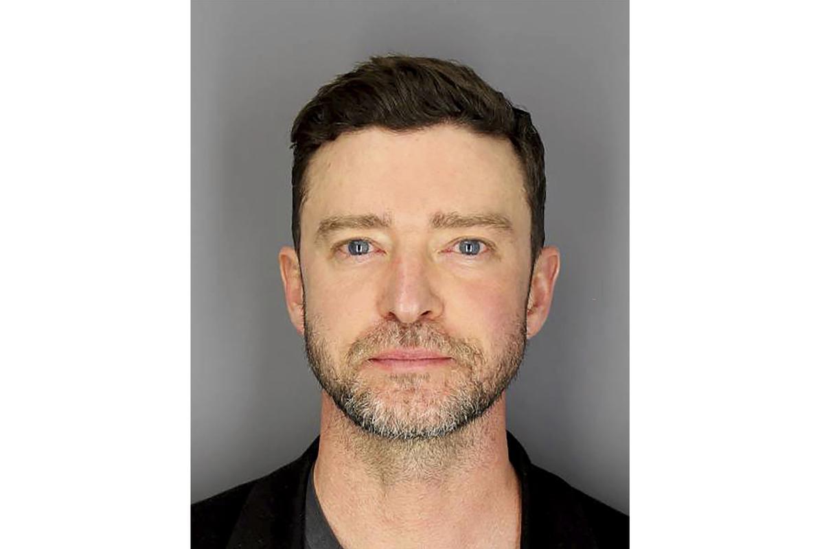 Fotografia de Justin Timberlake detingut, emesa pel departament de Sag Harbor de la policia de Nova York
