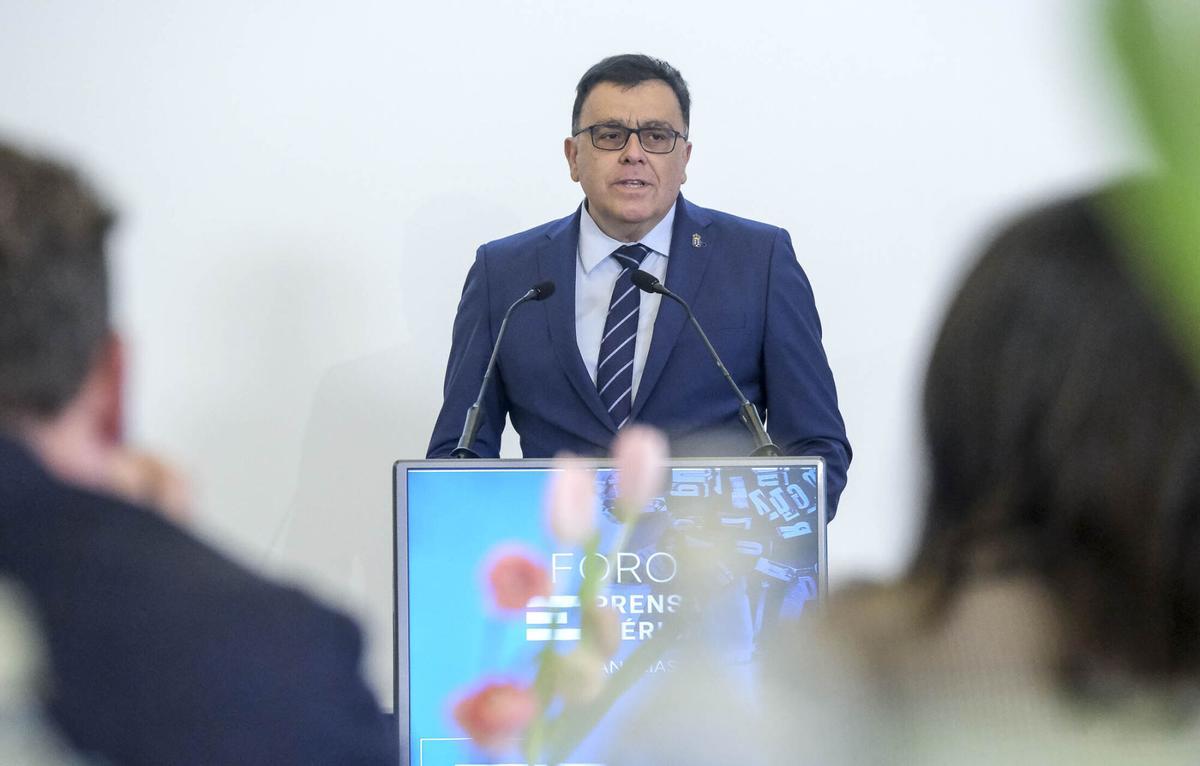 Manuel Miranda interviene en el Foro de Prensa Ibérica en Las Palmas de Gran Canaria
