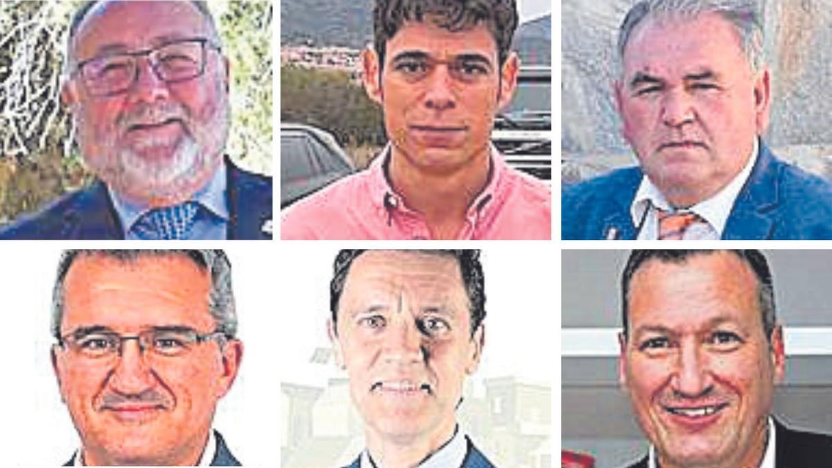 Villanova, Márquez, López, Caravias, Jiménez y Macías, candidatos a la alcaldía de Alhaurín de la Torre.