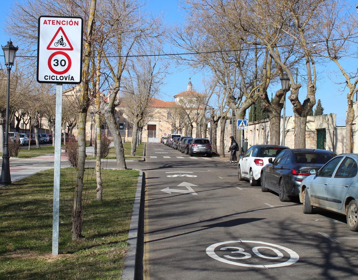 Ciclocarriles señalizados en Zamora