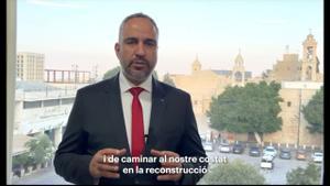 El alcalde de Belén, Maher N. Canawati, afirma que la solidaridad de Barcelona será siempre recordada