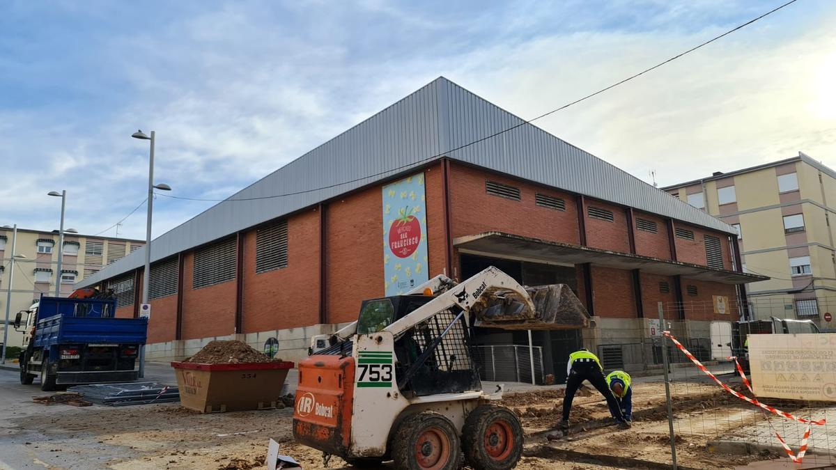 Las obras en el Mercado de San Francisco de Sales de Elda.