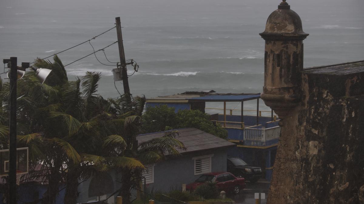 El huracán Fiona, a su paso por Puerto Rico.