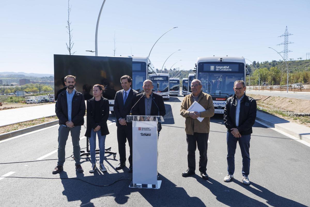Presentació dels nous busos elèctrics de la xarxa interurbana del Bages