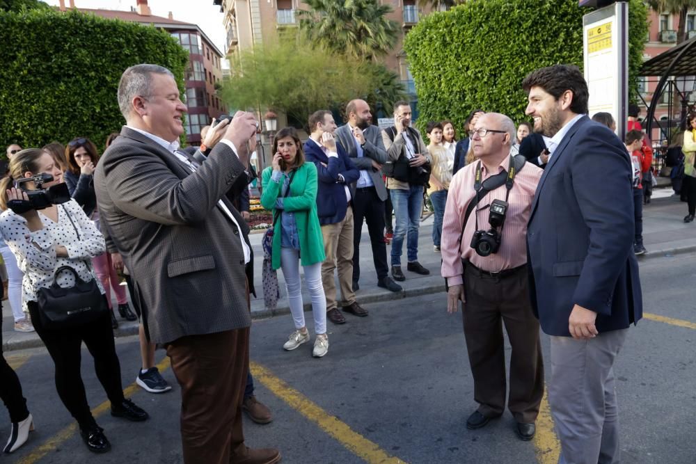 Pablo Casado visita Murcia un día antes del cierre de campaña