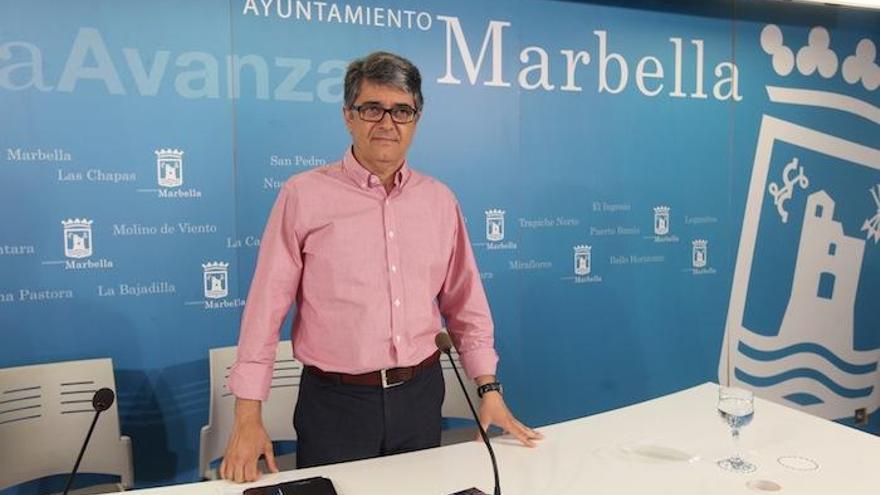 El portavoz del equipo de gobierno de Marbella, Javier Porcuna.
